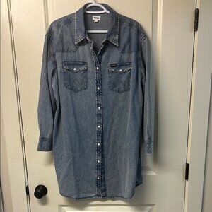 Wrangler long denim shirt/jacket
